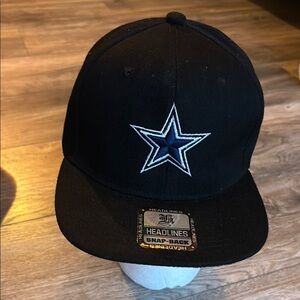 Dallas Cowboys Black Snapback Hat